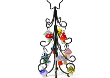 Charming Bronze and Colorful Mini Mushroom Ornaments to Brighten Your Holiday Decor