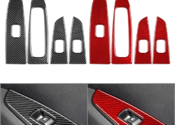 Enhance Your Kia Forte Interior with Durable Carbon Fiber Switch Covers