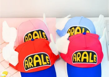 Stylish Adjustable Baseball Hat with Unique Wing Design for Sun Protection